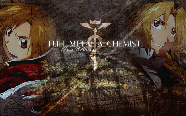 Обои картинки фото аниме, fullmetal alchemist, al, парень, алхимик, ученый, elric, edward