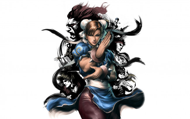 Обои картинки фото видео игры, street fighter, бойцы, девушка, лица