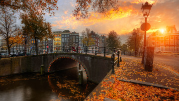 Картинка города амстердам+ нидерланды амстердам