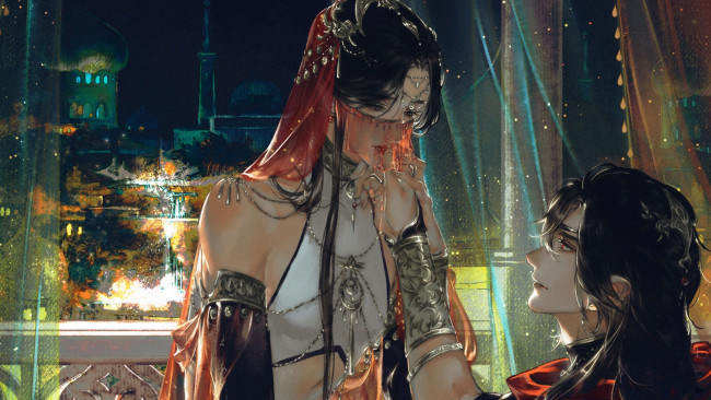 Обои картинки фото аниме, tian guan ci fu, благословение, небожителей, tian, guan, ci, fu, мосян, тунсю