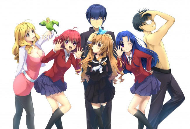 Обои картинки фото аниме, toradora