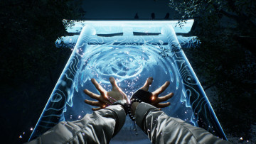 Картинка видео+игры ghostwire +tokyo врата руки магия