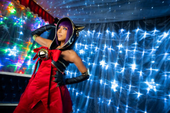 Картинка девушки nonsummerjack образ костюм косплей ушки капюшон гирлянды