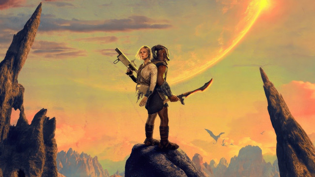 Обои картинки фото рисованное, кино,  мультфильмы, predator, badlands, хищник, пустоши