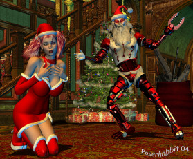 Картинка sandy clawz праздничные 3д графика новый год