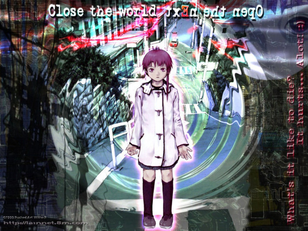 Обои картинки фото lain, аниме