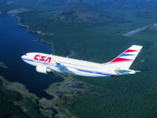 Картинка airbus a310 авиация пассажирские самолёты