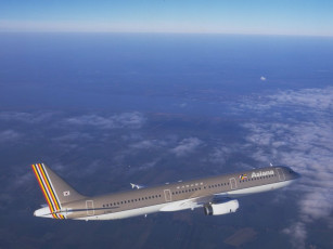 Картинка airbus a320 авиация пассажирские самолёты