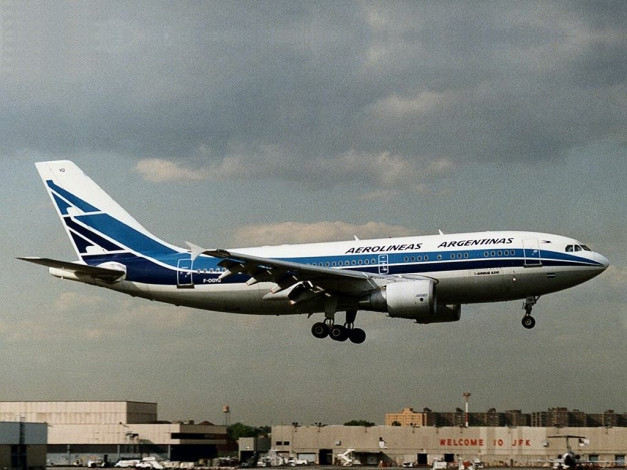 Обои картинки фото airbus, a310, авиация, пассажирские, самолёты