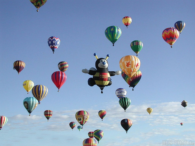 Обои картинки фото авиация, воздушные, шары
