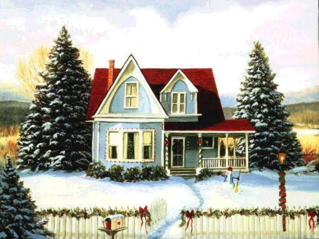 Обои картинки фото праздничные, рисованные