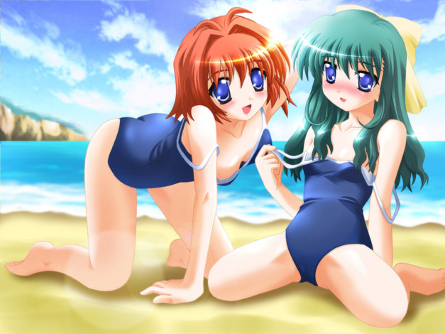 Обои картинки фото аниме, onegai, twins