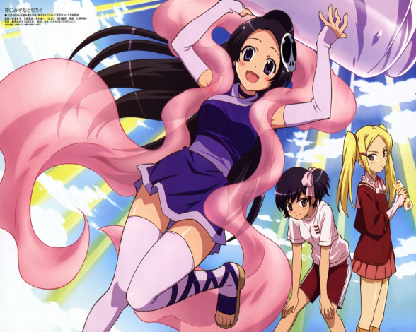 Обои картинки фото аниме, kami, nomi, zo, shiru, sekai, elsea, de, lute, irma