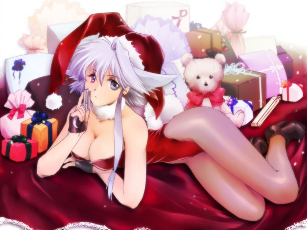 Обои картинки фото аниме, merry, chrismas, winter