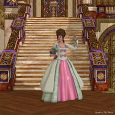 Картинка 3д графика people люди лесница девушка