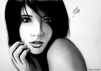 Картинка susan coffey рисованные люди модель девушка