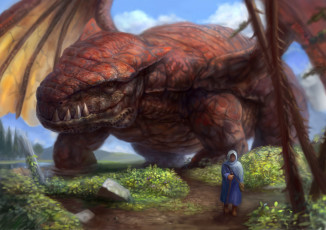 Картинка фэнтези красавицы чудовища ящер женщина