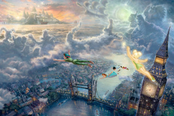 Картинка thomas kinkade рисованные peter pan