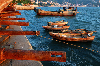 Картинка корабли разные вместе лодка