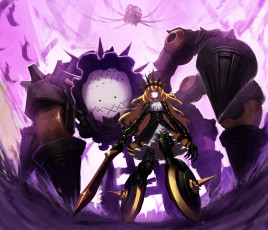 Картинка аниме black rock shooter chariot