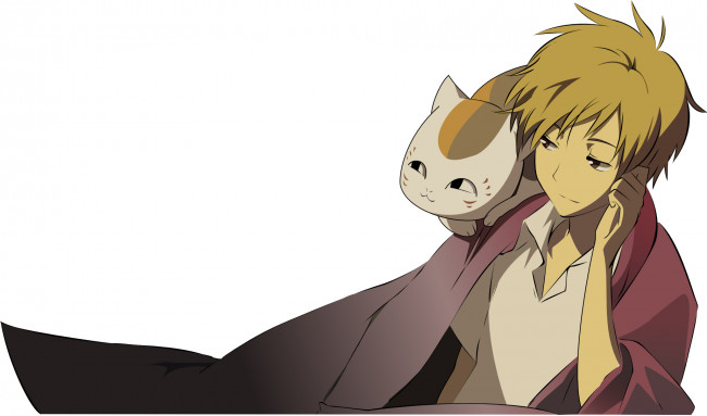 Обои картинки фото аниме, natsume, yuujinchou, takashi, madara