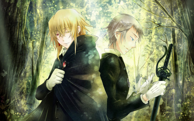 Обои картинки фото аниме, pandora, hearts, eliot, nightray, vincent