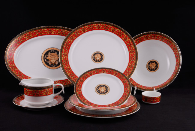 Обои картинки фото разное, посуда, столовые, приборы, кухонная, утварь, сервиз, тарелки, фарфор