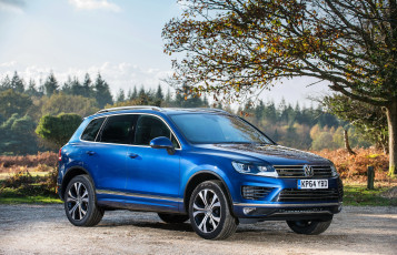 Картинка 2014+volkswagen+touareg+r-line автомобили volkswagen голубой touareg