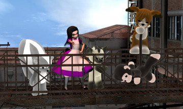 Картинка 3д+графика люди+ people игрушки девочка