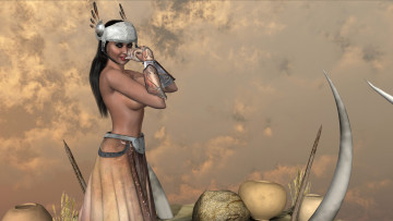 Картинка 3д+графика люди+ people фон взгляд девушка