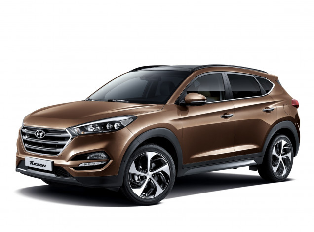 Обои картинки фото автомобили, hyundai, kr-spec, tucson, 2015г