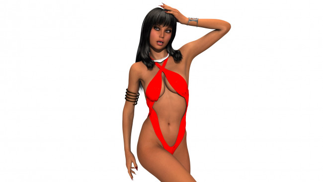 Обои картинки фото 3д графика, фантазия , fantasy, фон, взгляд, девушка