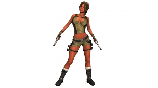 Обои картинки фото 3д графика, фантазия , fantasy, оружие, фон, взгляд, девушка