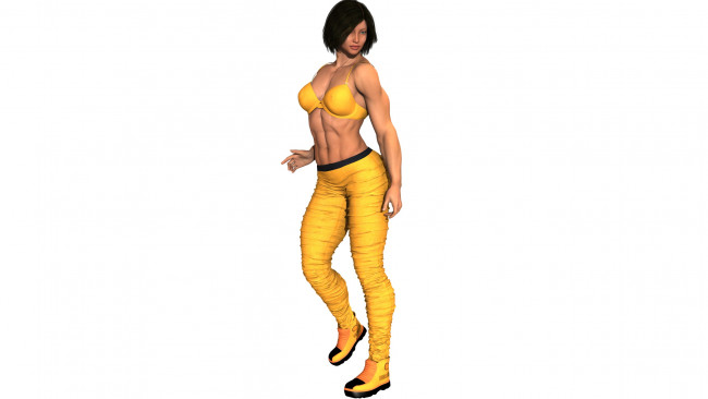 Обои картинки фото 3д графика, люди , people, фон, взгляд, девушка