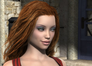 Картинка 3д+графика люди+ people фон взгляд девушка