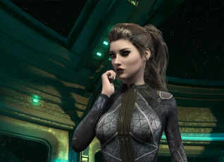 Картинка 3д+графика люди+ people девушка фон взгляд