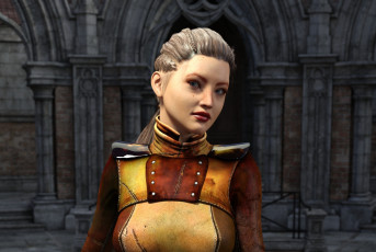 Картинка 3д+графика фантазия+ fantasy фон взгляд девушка