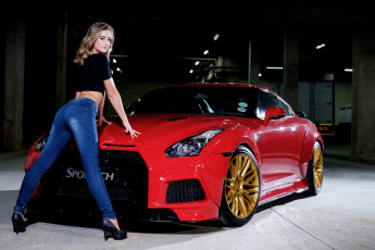 Картинка автомобили -авто+с+девушками nissan