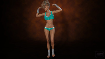 Картинка 3д+графика люди+ people фон взгляд девушка