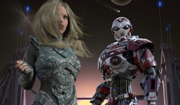 Картинка 3д+графика фантазия+ fantasy фон взгляд девушка