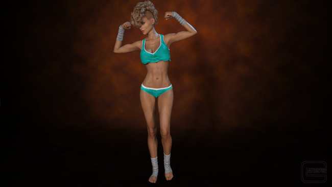 Обои картинки фото 3д графика, люди , people, фон, взгляд, девушка