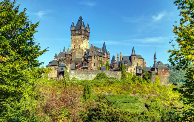 Обои картинки фото reichsburg castle, города, замки германии, reichsburg, castle