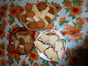 Картинка еда бутерброды +гамбургеры +канапе колбаса хлеб сыр вафли печенье