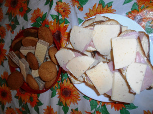 Картинка еда бутерброды +гамбургеры +канапе колбаса хлеб сыр вафли печенье