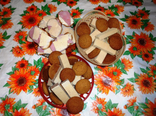 Картинка еда бутерброды +гамбургеры +канапе колбаса хлеб сыр вафли печенье