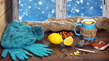 Картинка еда напитки +Чай чай таблетки лимон