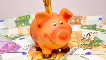 Картинка календари праздники +салюты деньги поросенок