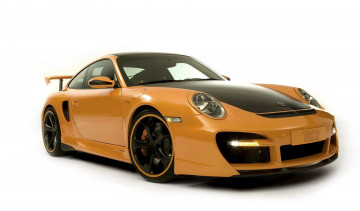 Картинка автомобили porsche желтый порше