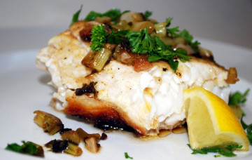 Картинка еда рыбные+блюда +с+морепродуктами палтус