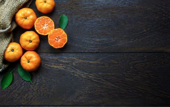 Обои картинки фото еда, цитрусы, мандарины